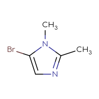 Chemical structure of 5-bromo-1,2-dimethyl-1H-imidazole - CSSB00000762843