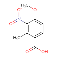 Chemical structure of 4-methoxy-2-methyl-3-nitrobenzoic acid - CSSB00135299436