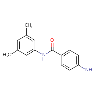 Chemical structure of 4-amino-N-(3,5-dimethylphenyl)benzamide - CSSB00000396573