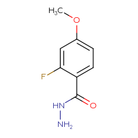 Chemical structure of 2-fluoro-4-methoxybenzohydrazide - CSSB00000198295