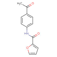 Chemical structure of N-(4-acetylphenyl)furan-2-carboxamide - CSSB00017287983
