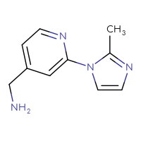 Chemical structure of 1-[2-(2-methyl-1H-imidazol-1-yl)pyridin-4-yl]methanamine - CSSB00000740168