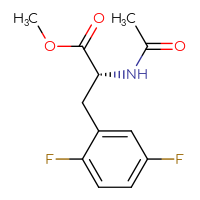 Chemical structure of methyl (2R)-3-(2,5-difluorophenyl)-2-acetamidopropanoate - CSSB00020634475