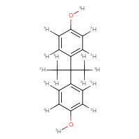 Chemical structure of 1-[(²H)oxy]-4-(2-{4-[(²H)oxy](2,3,5,6-²H₄)phenyl}(1,1,1,3,3,3-²H₆)propan-2-yl)(²H₄)benzene - CSSB00161152215