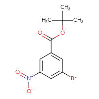 Chemical structure of tert-butyl 3-bromo-5-nitrobenzoate - CSSB00006368556