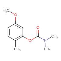 Chemical structure of 5-methoxy-2-methylphenyl N,N-dimethylcarbamate - CSSB21432530153