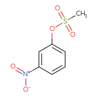 Chemical structure of 3-nitrophenyl methanesulfonate - CSSB00029201385