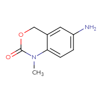 Chemical structure of 6-amino-1-methyl-2,4-dihydro-1H-3,1-benzoxazin-2-one - CSSB00009985367