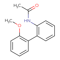 Chemical structure of N-{2'-methoxy-[1,1'-biphenyl]-2-yl}acetamide - CSSB06581810012