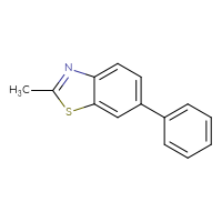 Chemical structure of 2-methyl-6-phenyl-1,3-benzothiazole - CSSB00000038477