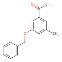 Chemical structure of 1-[3-(benzyloxy)-5-methylphenyl]ethan-1-one - CSSB14927311128