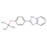 Chemical structure of 2-[4-(tert-butoxy)phenyl]-1H-1,3-benzodiazole - CSSB06580952329