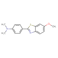 Chemical structure of 4-(6-methoxy-1,3-benzothiazol-2-yl)-N,N-dimethylaniline - CSSB00020630603