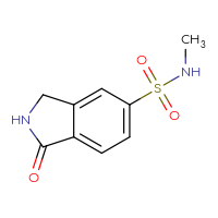 Chemical structure of N-methyl-1-oxo-2,3-dihydro-1H-isoindole-5-sulfonamide - CSSB14863683954