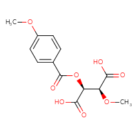 Chemical structure of (2S,3S)-2-methoxy-3-(4-methoxybenzoyloxy)butanedioic acid - CSSB00025726088