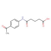 Chemical structure of 4-[(4-acetylphenyl)carbamoyl]butanoic acid - CSSB00000489717
