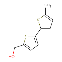 Chemical structure of {5'-methyl-[2,2'-bithiophen]-5-yl}methanol - CSSB00016539125