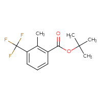 Chemical structure of tert-butyl 2-methyl-3-(trifluoromethyl)benzoate - CSSB14869057097