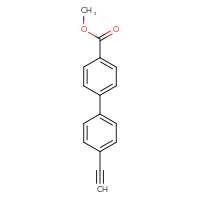 Chemical structure of methyl 4'-ethynyl-[1,1'-biphenyl]-4-carboxylate - CSSB03219875549