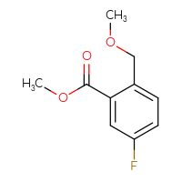 Chemical structure of methyl 5-fluoro-2-(methoxymethyl)benzoate - CSSB00053402523