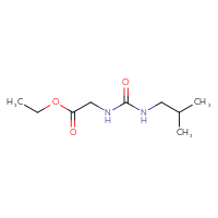 Chemical structure of ethyl 2-{[(2-methylpropyl)carbamoyl]amino}acetate - CSSB00000163602