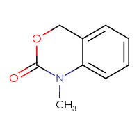 Chemical structure of 1-methyl-2,4-dihydro-1H-3,1-benzoxazin-2-one - CSSB00010997140
