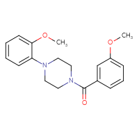 Chemical structure of 1-(3-methoxybenzoyl)-4-(2-methoxyphenyl)piperazine - CSSB00046132781