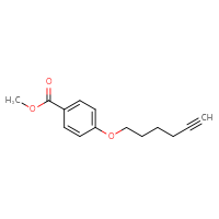 Chemical structure of methyl 4-(hex-5-yn-1-yloxy)benzoate - CSSB00160501238