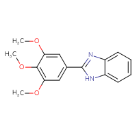Chemical structure of 2-(3,4,5-trimethoxyphenyl)-1H-1,3-benzodiazole - CSSB00000738474