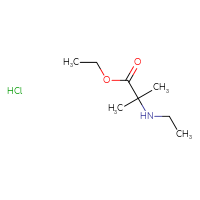 Chemical structure of ethyl 2-(ethylamino)-2-methylpropanoate hydrochloride - CSSB21043414705