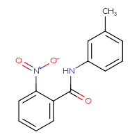 Chemical structure of N-(3-methylphenyl)-2-nitrobenzamide - CSSB00020600566