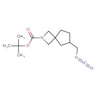 Chemical structure of tert-butyl 6-(azidomethyl)-2-azaspiro[3.4]octane-2-carboxylate - CSSB14965983694