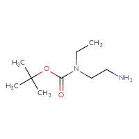 Chemical structure of tert-butyl N-(2-aminoethyl)-N-ethylcarbamate - CSSB00000749674