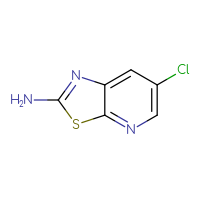 Chemical structure of 6-chloro-[1,3]thiazolo[5,4-b]pyridin-2-amine - CSSB00009856410