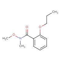 Chemical structure of N-methoxy-N-methyl-2-propoxybenzamide - CSSB03444246962