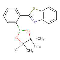 Chemical structure of 2-[2-(4,4,5,5-tetramethyl-1,3,2-dioxaborolan-2-yl)phenyl]-1,3-benzothiazole - CSSB06593155399