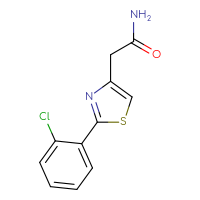 Chemical structure of 2-[2-(2-chlorophenyl)-1,3-thiazol-4-yl]acetamide - CSSB00027146595
