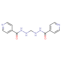 Chemical structure of N'-{[(pyridin-4-yl)formohydrazido]methyl}pyridine-4-carbohydrazide - CSSB00121594537