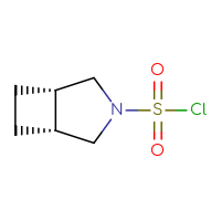 Chemical structure of (1R,5S)-3-azabicyclo[3.2.0]heptane-3-sulfonyl chloride - CSSB00116851921