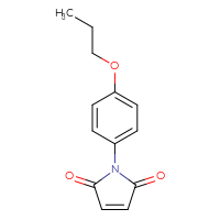 Chemical structure of 1-(4-propoxyphenyl)-2,5-dihydro-1H-pyrrole-2,5-dione - CSSB00000489599