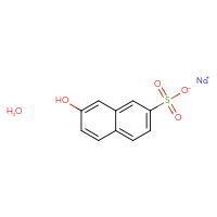 Chemical structure of sodium 7-hydroxynaphthalene-2-sulfonate hydrate - CSSB03437860869