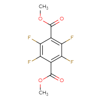 Chemical structure of 1,4-dimethyl 2,3,5,6-tetrafluorobenzene-1,4-dicarboxylate - CSSB00020642854