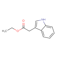 Chemical structure of ethyl 2-(1H-indol-3-yl)acetate - CSSB00000171590
