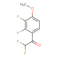 Chemical structure of 1-(2,3-difluoro-4-methoxyphenyl)-2,2-difluoroethan-1-one - CSSB02135973276