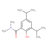 Chemical structure of 2-hydroxy-N,N-dimethyl-3,5-bis(propan-2-yl)benzamide - CSSB02001388969