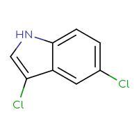 Chemical structure of 3,5-dichloro-1H-indole - CSSB00012179673
