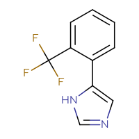 Chemical structure of 5-[2-(trifluoromethyl)phenyl]-1H-imidazole - CSSB00010196812