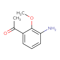 Chemical structure of 1-(3-amino-2-methoxyphenyl)ethan-1-one - CSSB00009962890