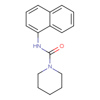 Chemical structure of N-(naphthalen-1-yl)piperidine-1-carboxamide - CSSB00039517111