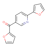 Chemical structure of 5-(furan-2-carbonyl)-2-(furan-2-yl)pyridine - CSSB00138430770